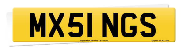 Registration number MX51 NGS